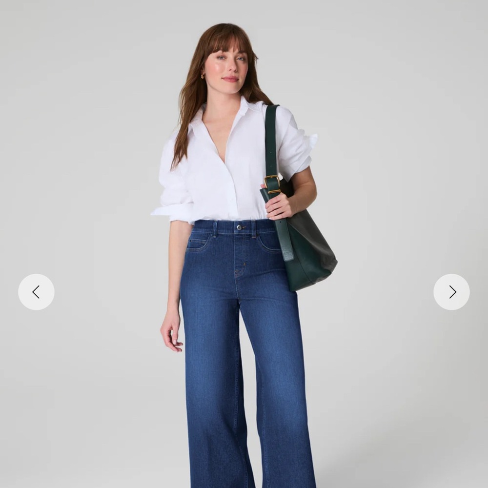 Classic Blue Wide-Leg Jeans